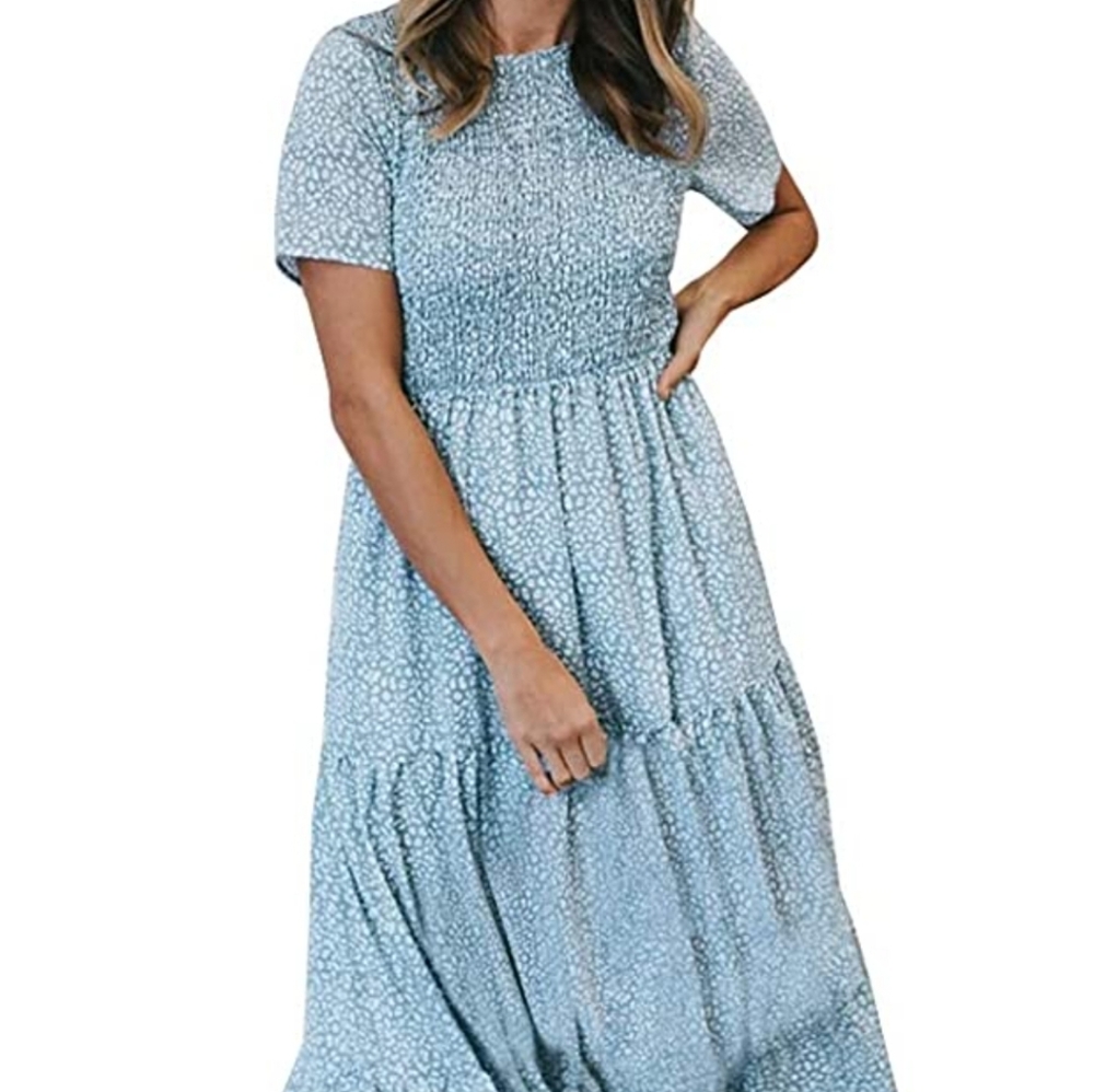 NWT Floral Tiered Maxi Dress